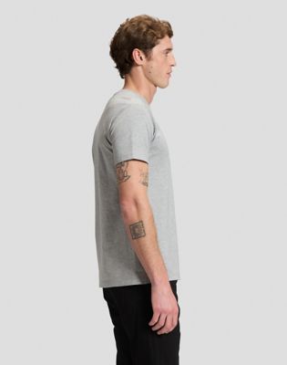 Slim Ultimate Pocket Tee in Mid Grey Mele
