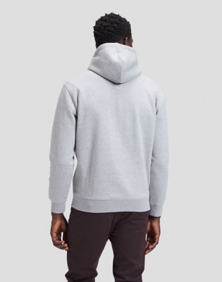 Regular Varsity Hoodie in Mid Grey Mele