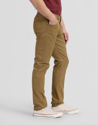 Daren Regular Lightweight Trousers in Dark Khaki