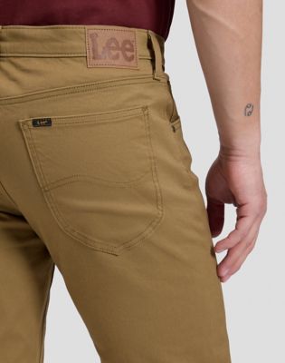 Daren Regular Lightweight Trousers in Dark Khaki