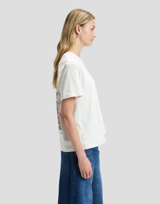 Blue Jeans Relaxed Tee in Ecru