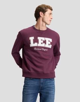 Lee Original Regular Crew Sweatshirt in Fig