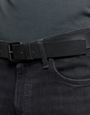 Basic Leather Belt in Black