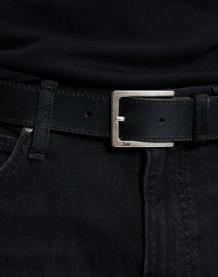 Formal Leather Belt in Black