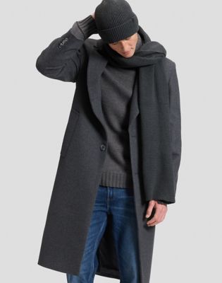Christmas Pack Scarf & Beanie in Gray Pinstripe