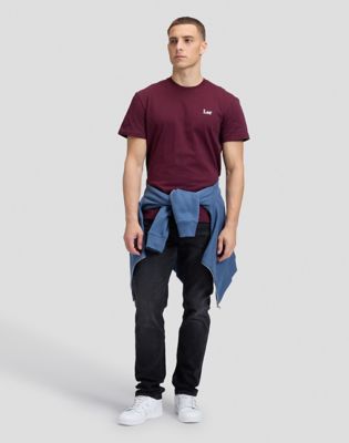 Relaxed Small Logo Tee in Fig