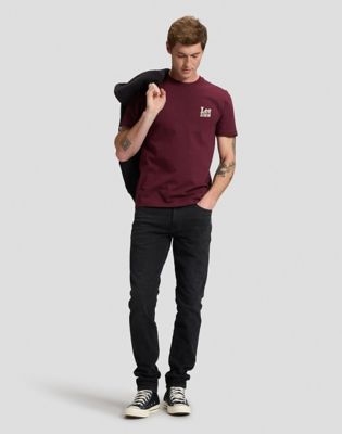 Lee Denim Regular Tee in Fig alternative view 2
