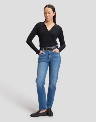 Carol High Rise Straight Jean in Lee Bridge