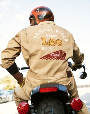 Lee X Indian Motorcycle Unionall in Khaki