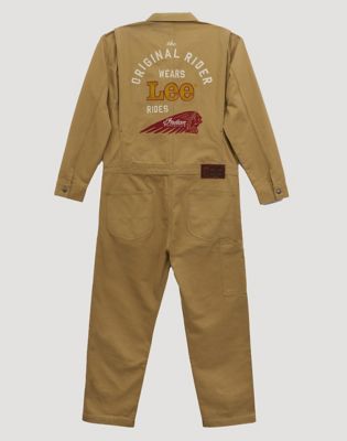 Lee X Indian Motorcycle Unionall in Khaki