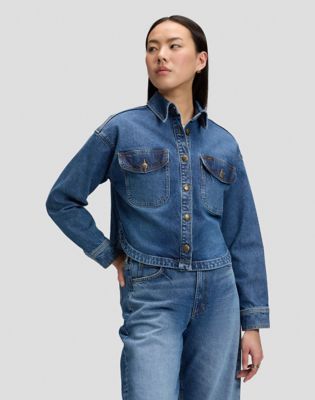 Regular Flap Pocket Shirt in Vintage Blues
