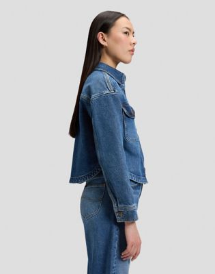 Regular Flap Pocket Shirt in Vintage Blues
