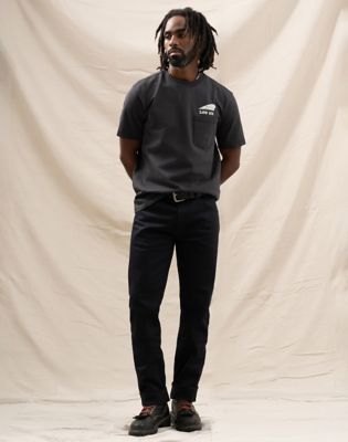 Lee X Indian Motorcycle 101 Tee in Washed Black