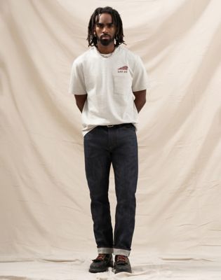 Lee X Indian Motorcycle 101 Tee in Oatmeal Heather Grey