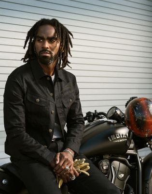 Lee X Indian Motorcycle 101 Rider Jacket in Black