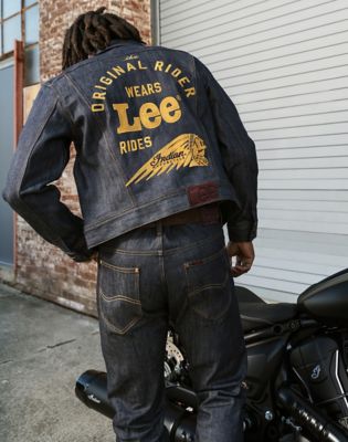Lee X Indian Motorcycle 101 Rider Jacket in Raw Selvedge