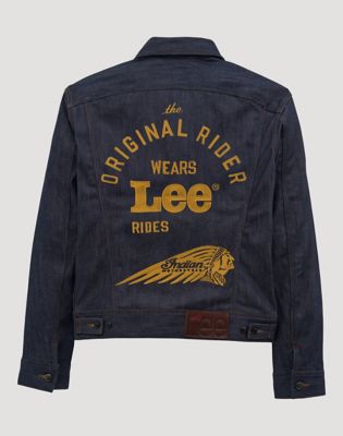 Lee X Indian Motorcycle 101 Rider Jacket in Raw Selvedge