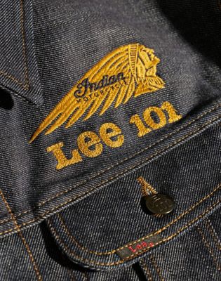 Lee X Indian Motorcycle 101 Rider Jacket in Raw Selvedge