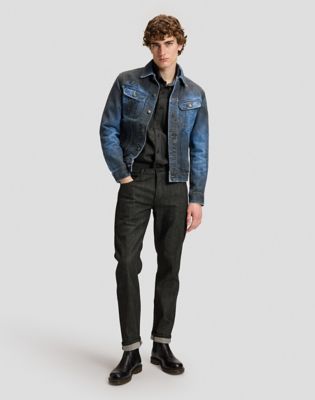 101 S Slim Jean in Dry Black