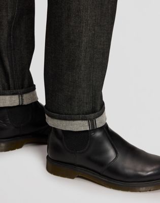 101 S Slim Jean in Dry Black