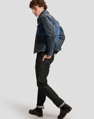 101 S Slim Jean in Dry Black
