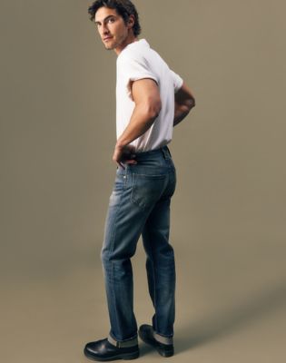 Gold Regular Straight Jean in Gold Rush