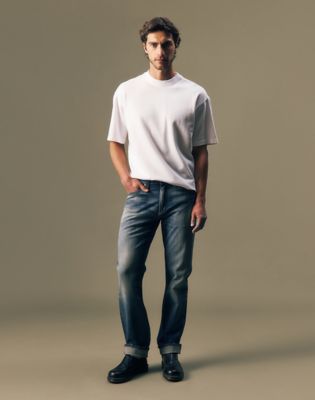 Gold Regular Straight Jean in Gold Rush