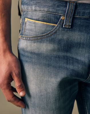 Gold Regular Straight Jean in Gold Rush