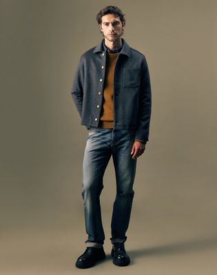 Gold Regular Tapered Jean in Gold Rush