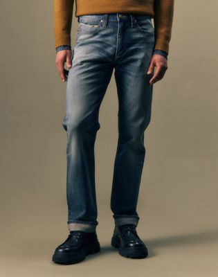 Gold Regular Tapered Jean in Gold Rush