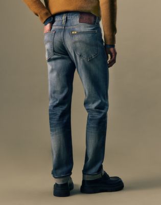 Gold Regular Tapered Jean in Gold Rush
