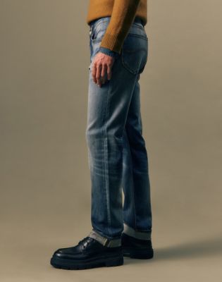 Gold Regular Tapered Jean in Gold Rush