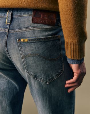 Gold Regular Tapered Jean in Gold Rush