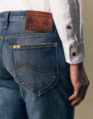 Gold Regular Straight Jean in Gold Sunday