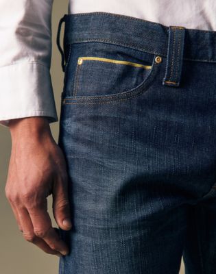 Gold Regular Straight Jean in Golden Age