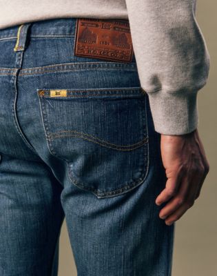 Gold Slim Straight Jean in Golden Hour