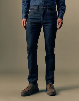 Gold Slim Straight Jean in Pure Gold