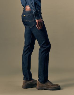Gold Slim Straight Jean in Pure Gold