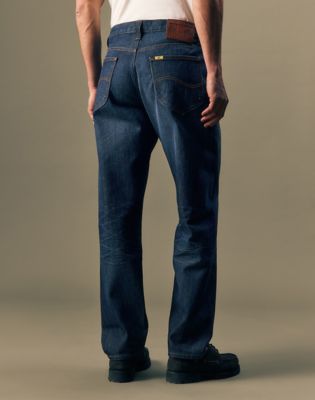 Gold Relaxed Tapered Jean in Gold Streak