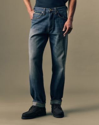 Gold Relaxed Tapered Jean in Golden Hour