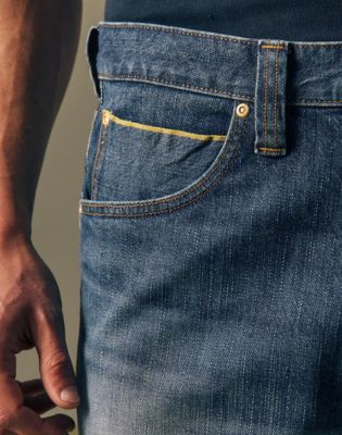 Gold Relaxed Tapered Jean in Golden Hour