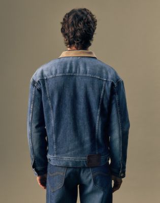 Gold Relaxed Storm Rider Jacket in Golden Hour