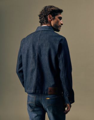 Gold Relaxed Denim Jacket in Pure Gold