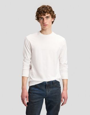 101 Relaxed Long Sleeve Tee in Bright White
