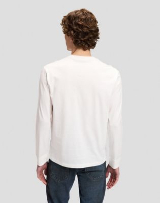 101 Relaxed Long Sleeve Tee in Bright White