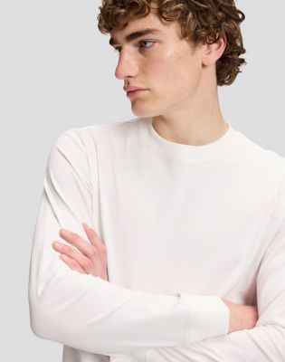 101 Relaxed Long Sleeve Tee in Bright White