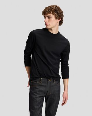 101 Relaxed Long Sleeve Tee in Black