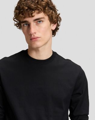 101 Relaxed Long Sleeve Tee in Black