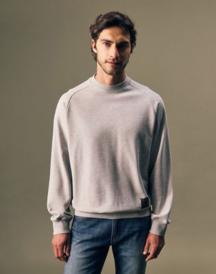 Gold Regular Crew Sweatshirt in Light Grey Heather