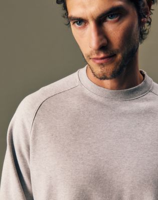 Gold Regular Crew Sweatshirt in Light Grey Heather